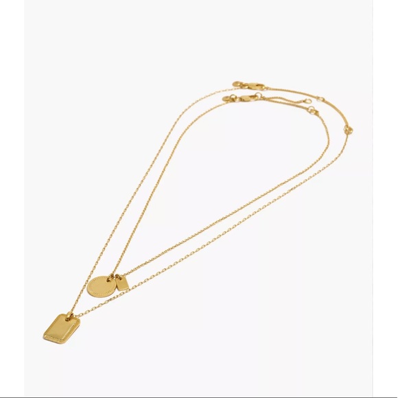 Madewell Jewelry - NWT Madewell Etched Coin Necklace Set